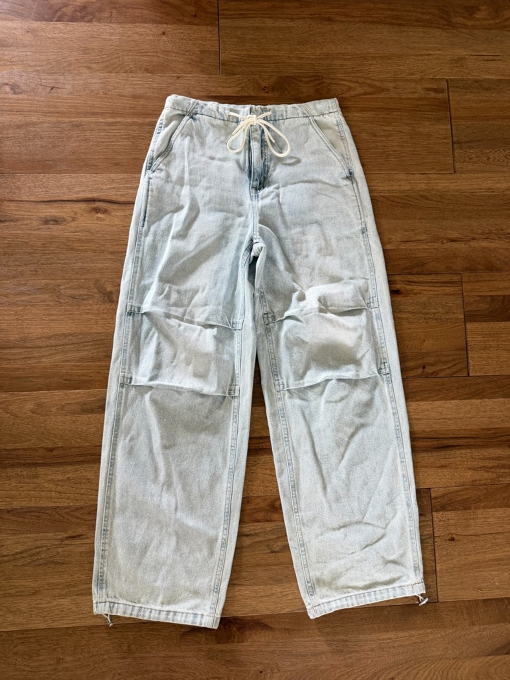 Daze Denim Jetset Drawstring Waist Jeans Women’s Sz 25 in ILY Light Wash 90’s